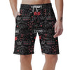 Casino Poker Pattern Print Men's Shorts-grizzshop