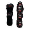 Casino Poker Pattern Print Muay Thai Shin Guards-grizzshop