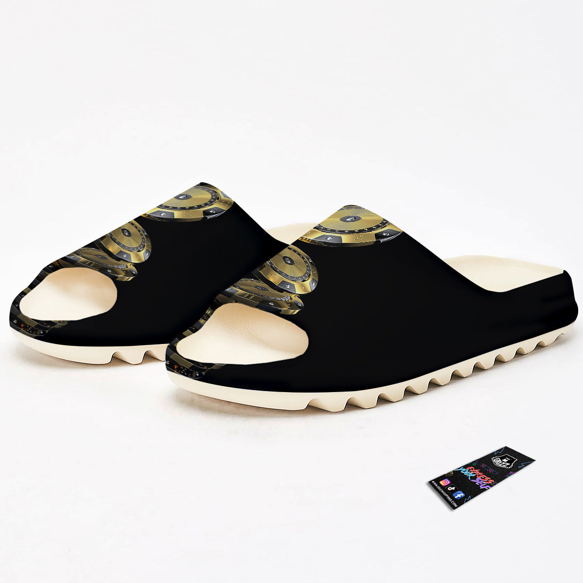 Casino Chips Poker Print Sandals-grizzshop