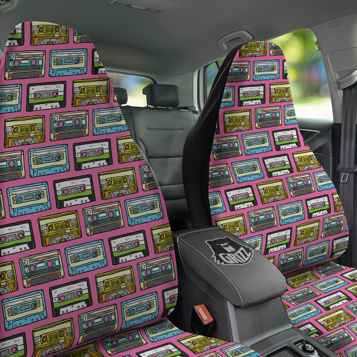 Cassette Drawing Print Pattern Car Seat Covers-grizzshop