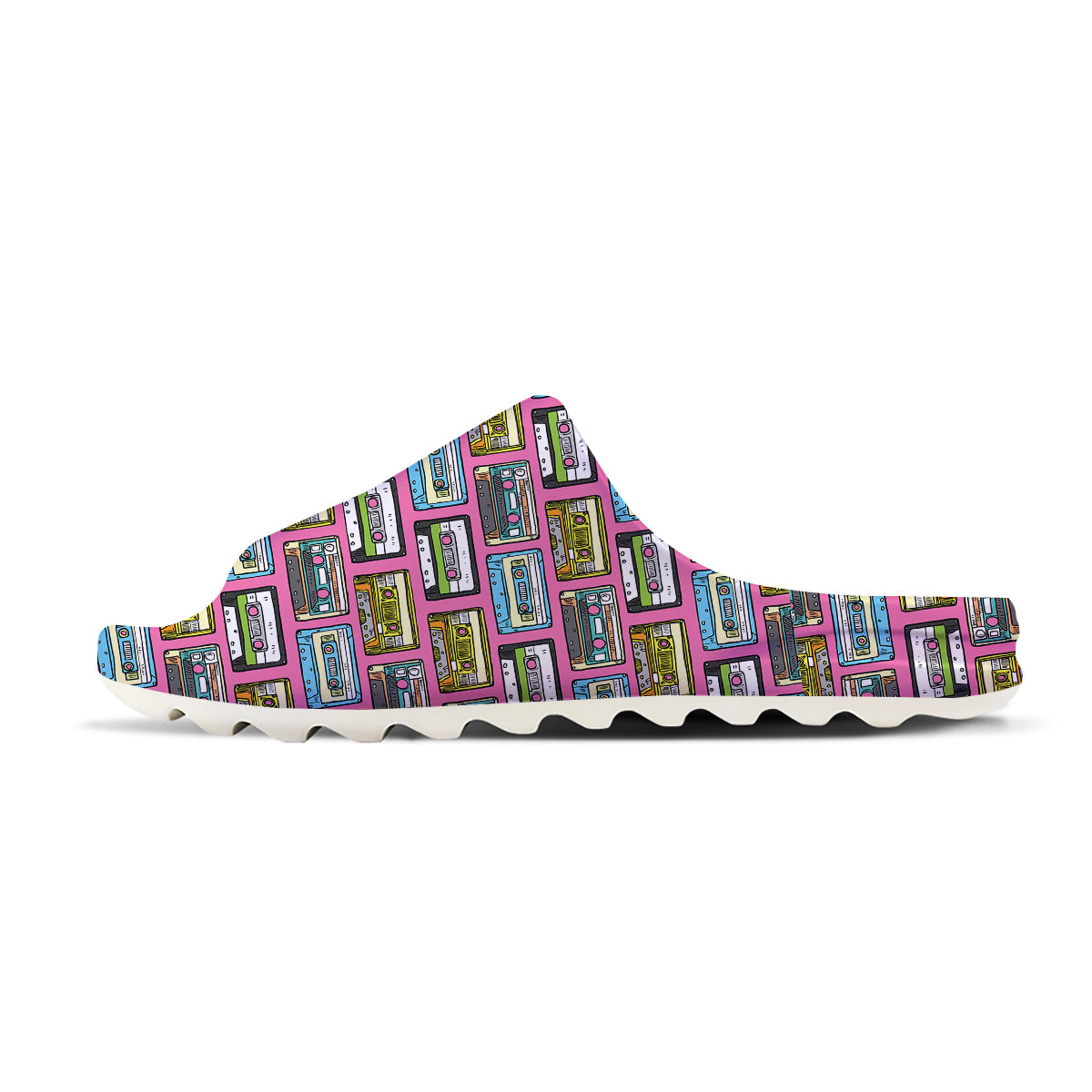Cassette Drawing Print Pattern Sandals-grizzshop
