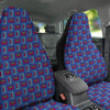 Cassette Pink And Blue Print Pattern Car Seat Covers-grizzshop