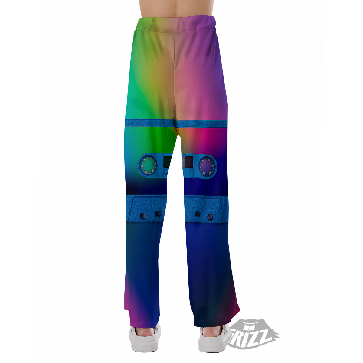 Cassette Tape Colorful Print Pajama Pants-grizzshop