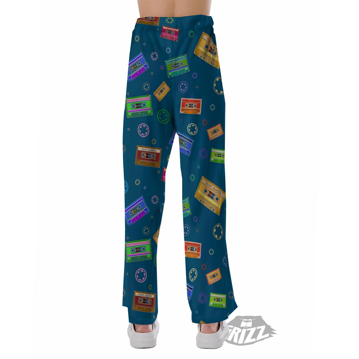 Cassette Tape Retro Print Pattern Pajama Pants-grizzshop