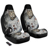 Cat American Astronaut On The Moon Print Car Seat Covers-grizzshop