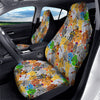 Cat Gangsta Colorful Print Pattern Car Seat Covers-grizzshop