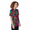 Cat Hippie Psychedelic Women's Golf Shirts-grizzshop