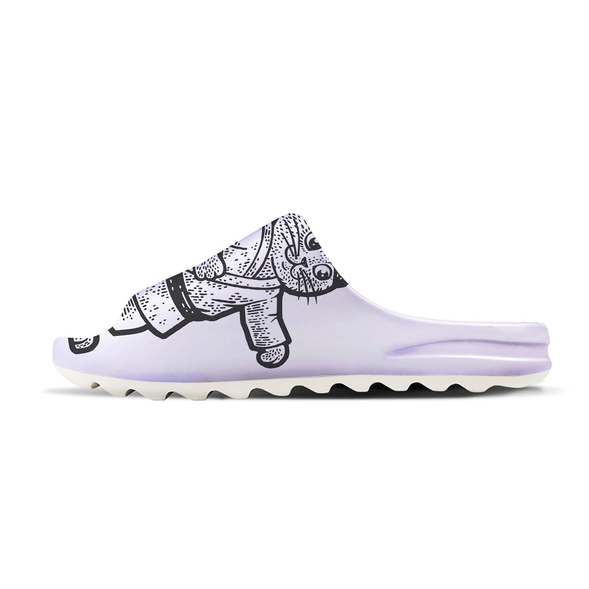 Cat Karate Print Sandals-grizzshop