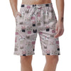 Cat Print Men's Shorts-grizzshop