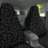 Cat White And Black Print Pattern Car Seat Covers-grizzshop