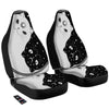 Cat Yin Yang White And Black Print Car Seat Covers-grizzshop