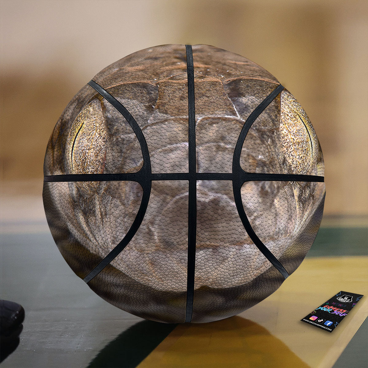 Cat Eyed Snake Malagasy Print Basketball