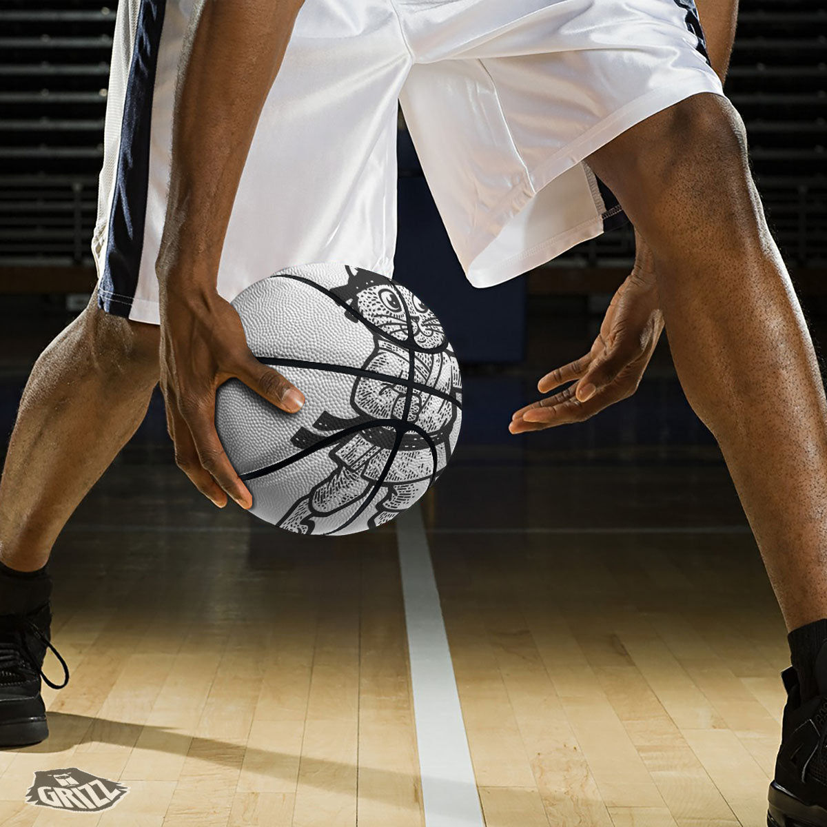 Cat Karate Print Basketball