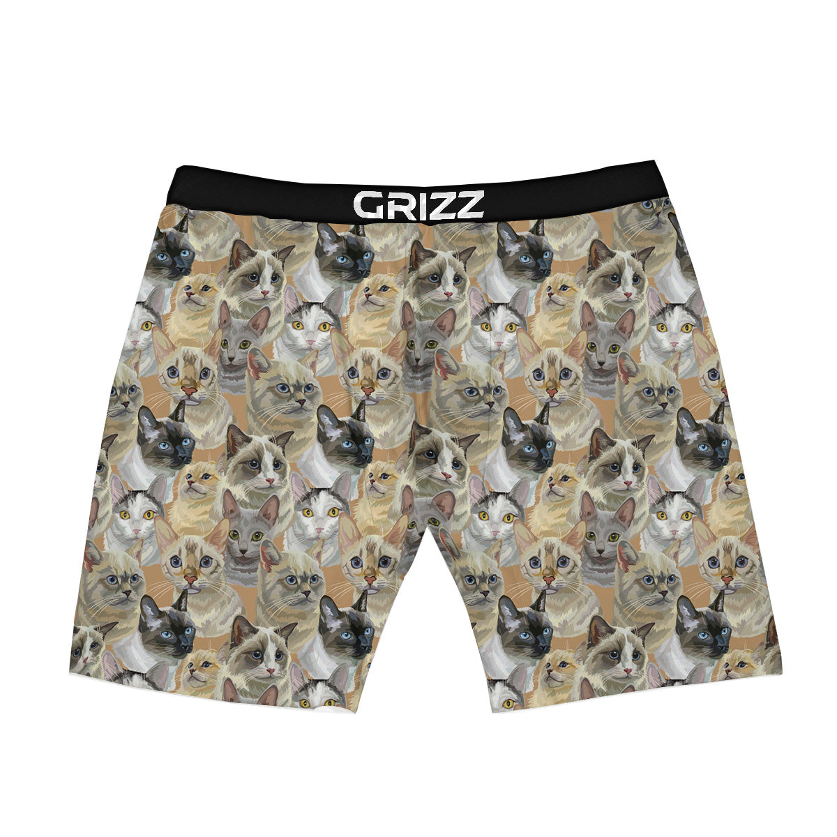 Cats Portrait Print Pattern Boxer Briefs-grizzshop
