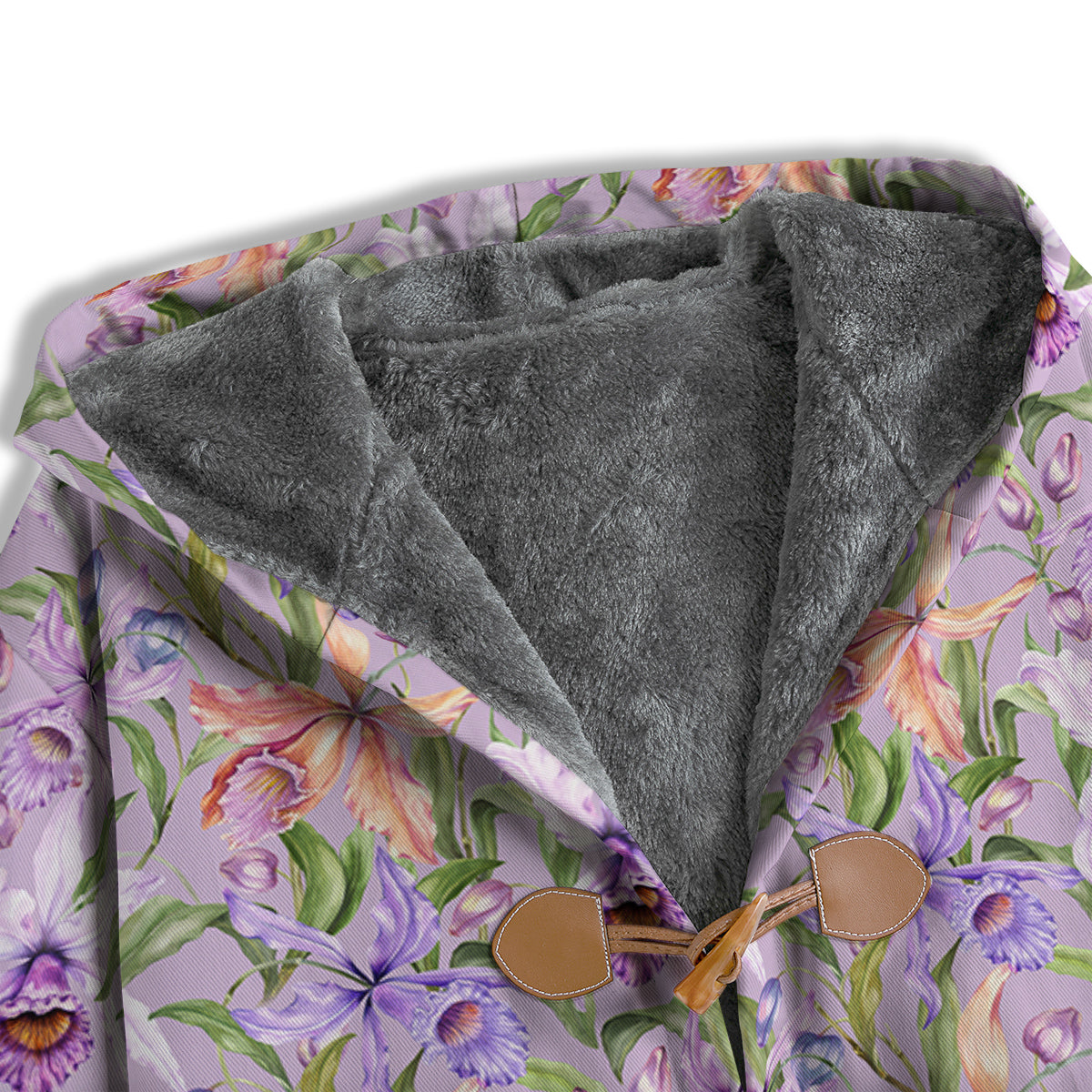 Cattleya Colorful Watercolor Print Men's Windbreaker Jacket-grizzshop