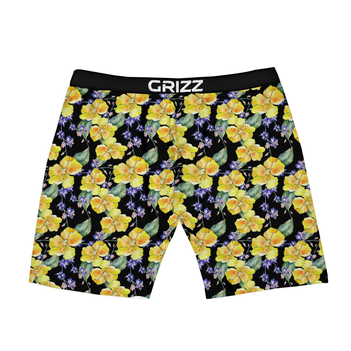 Cattleya Watercolor Print Pattern Boxer Briefs-grizzshop