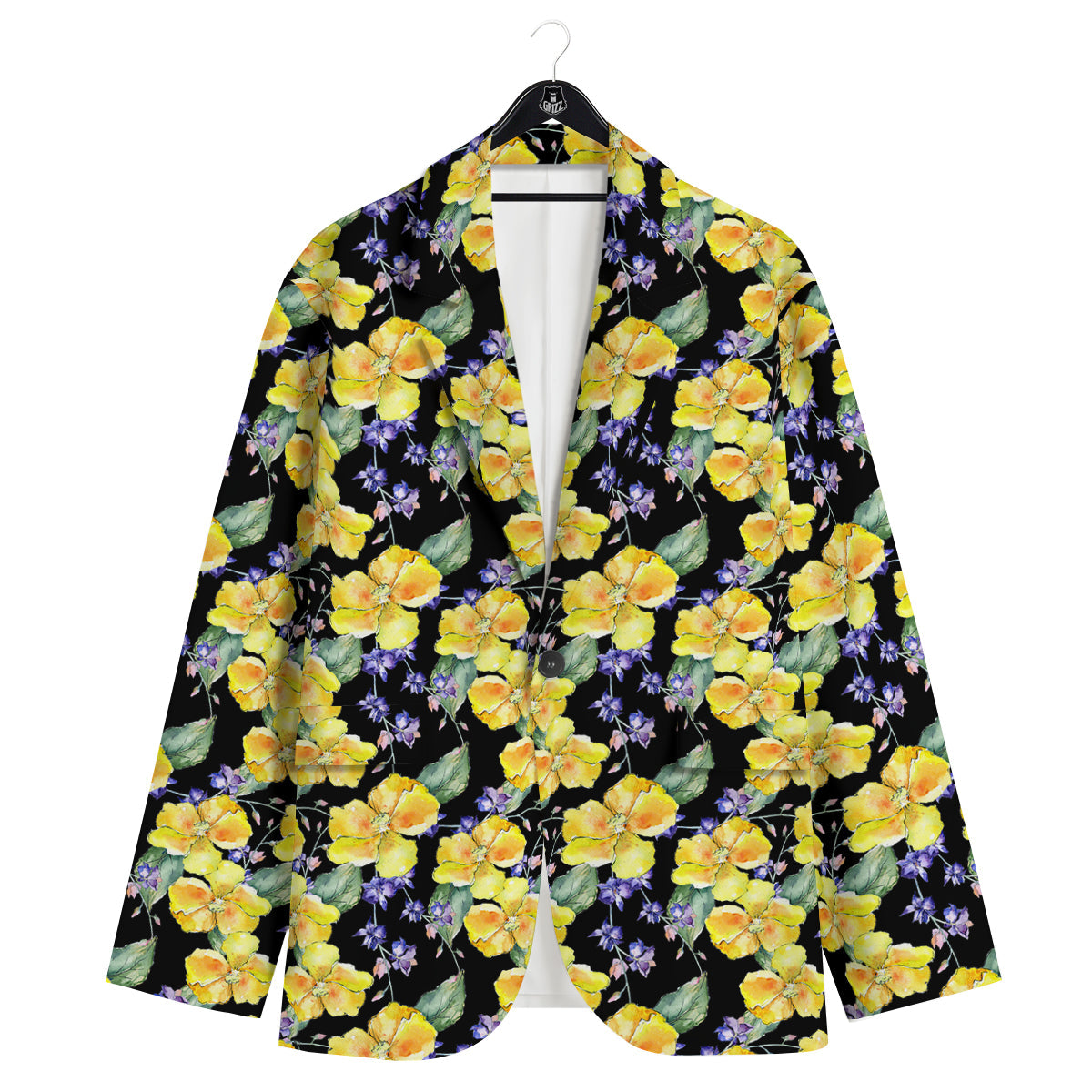 Cattleya Watercolor Print Pattern Men's Sport Coat-grizzshop