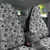 Cattleya White And Black Print Pattern Car Seat Covers-grizzshop