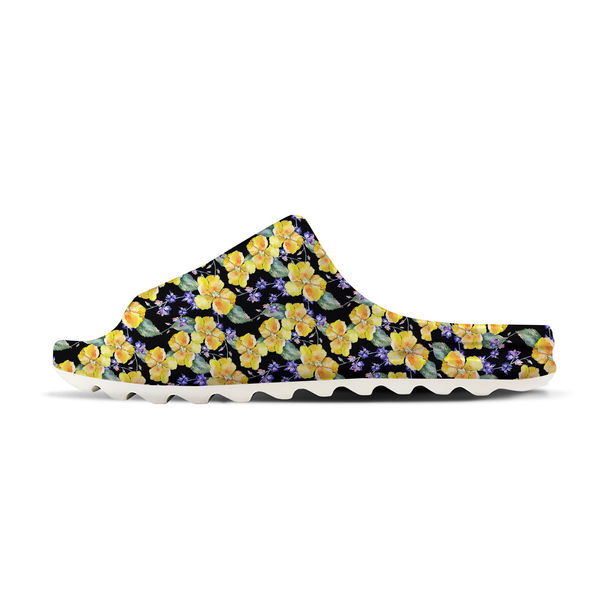 Cattleya Watercolor Print Pattern Sandals-grizzshop