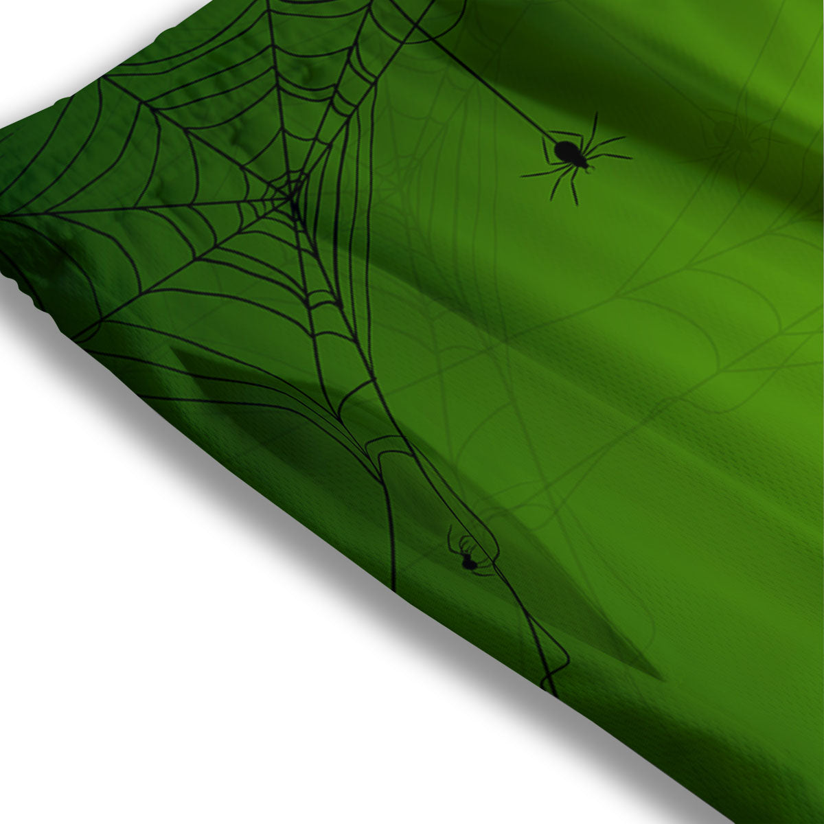 Cauldron And Witch Halloween Print Mesh Shorts