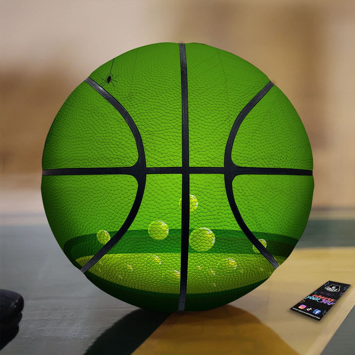Cauldron And Witch Halloween Print Basketball
