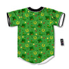 Celebration Saint Patrick's Day Print Pattern Baseball Jersey-grizzshop