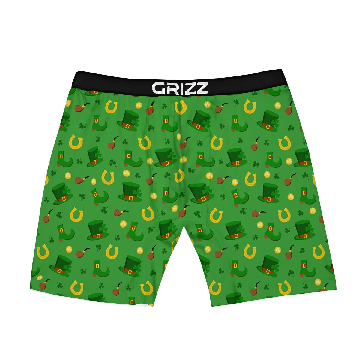 Celebration Saint Patrick's Day Print Pattern Boxer Briefs-grizzshop