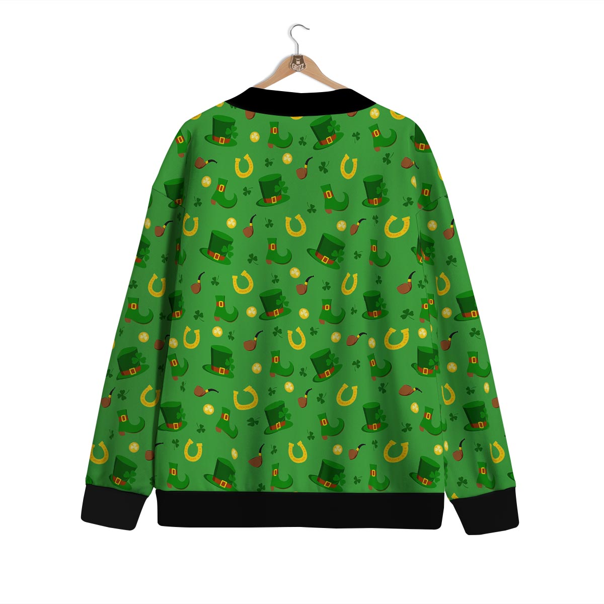 Celebration Saint Patrick's Day Print Pattern Cardigan-grizzshop