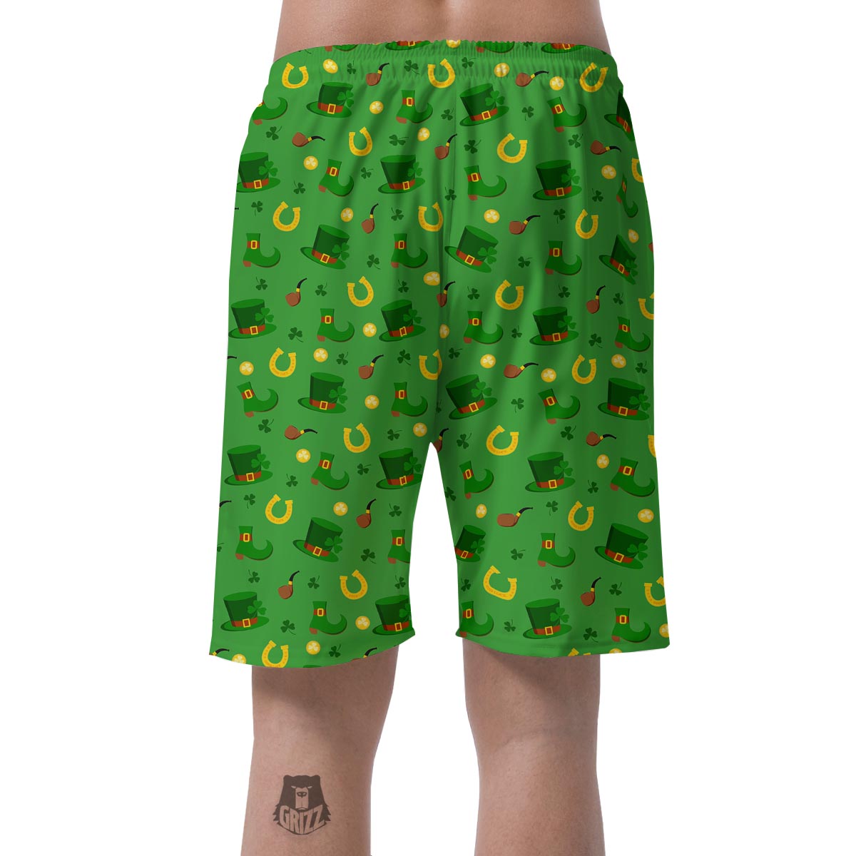 Celebration Saint Patrick's Day Print Pattern Men's Shorts-grizzshop