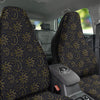 Celestial Gold And Black Print Pattern Car Seat Covers-grizzshop