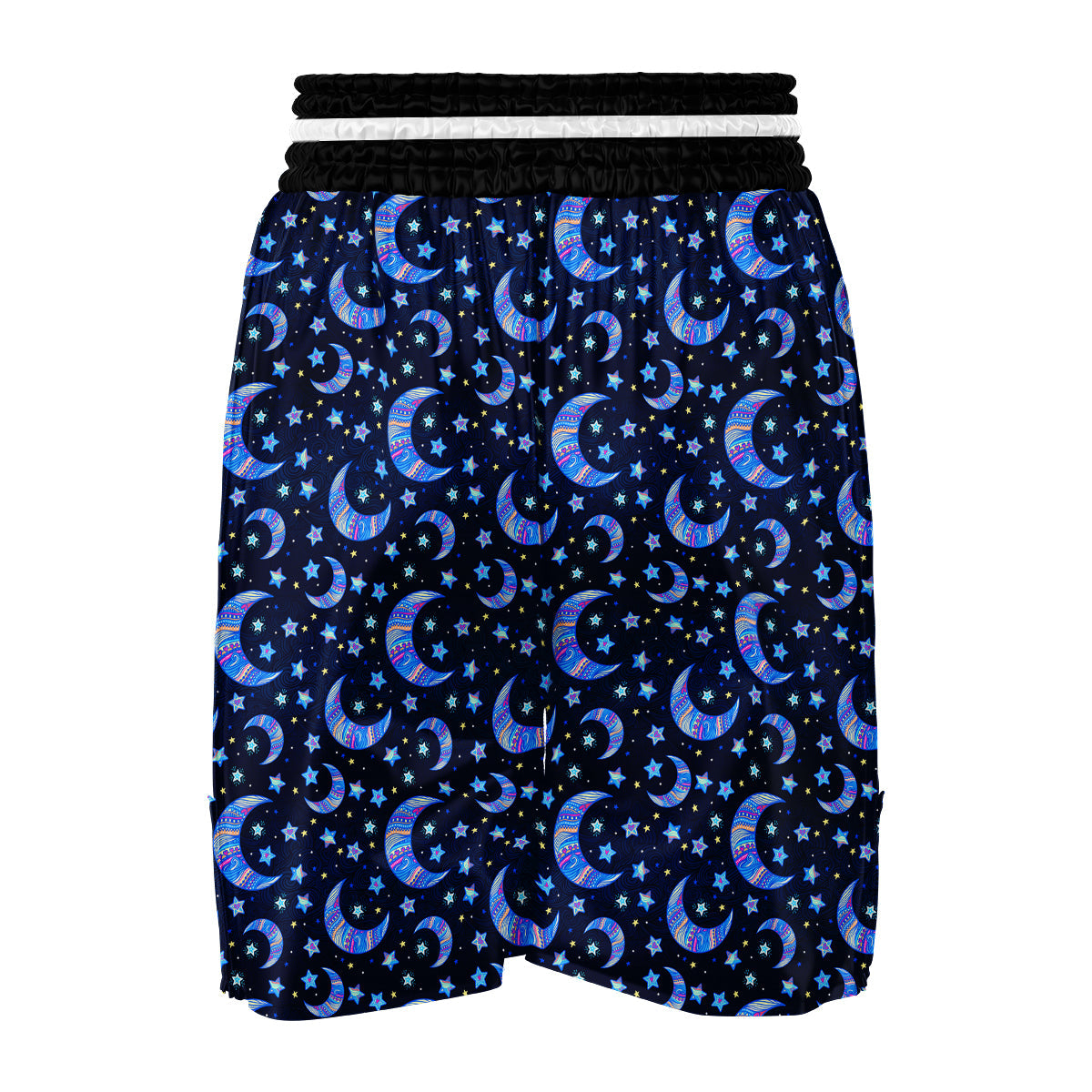 Celestial Pattern Print Boxing Shorts-grizzshop