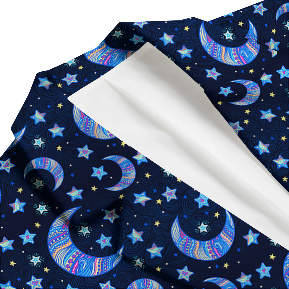 Celestial Pattern Print Men's Blazer-grizzshop