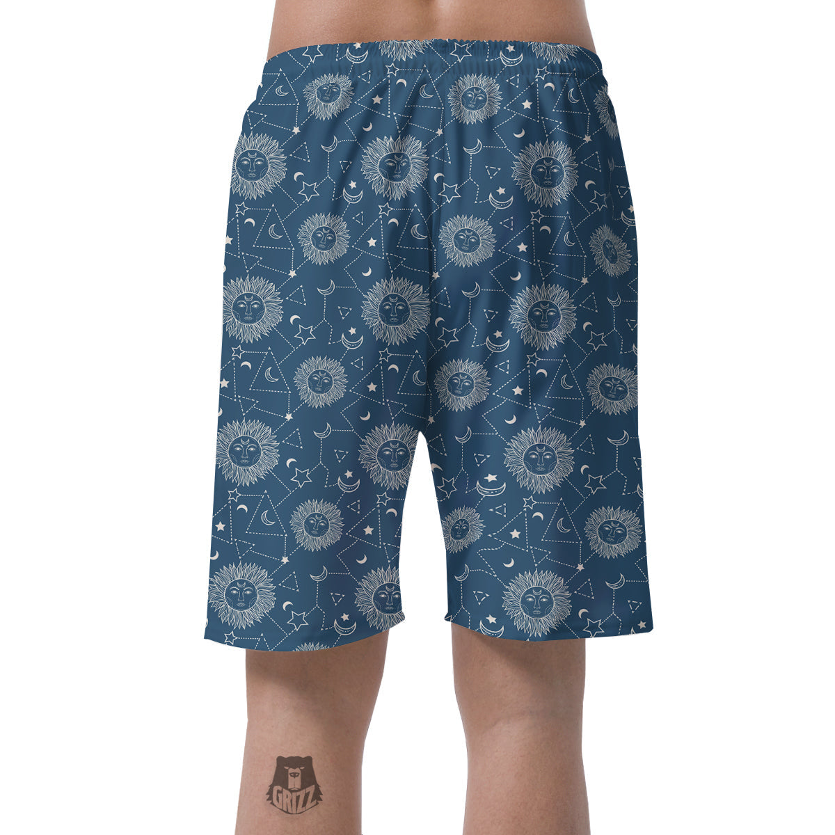 Celestial Print Pattern Men's Shorts-grizzshop