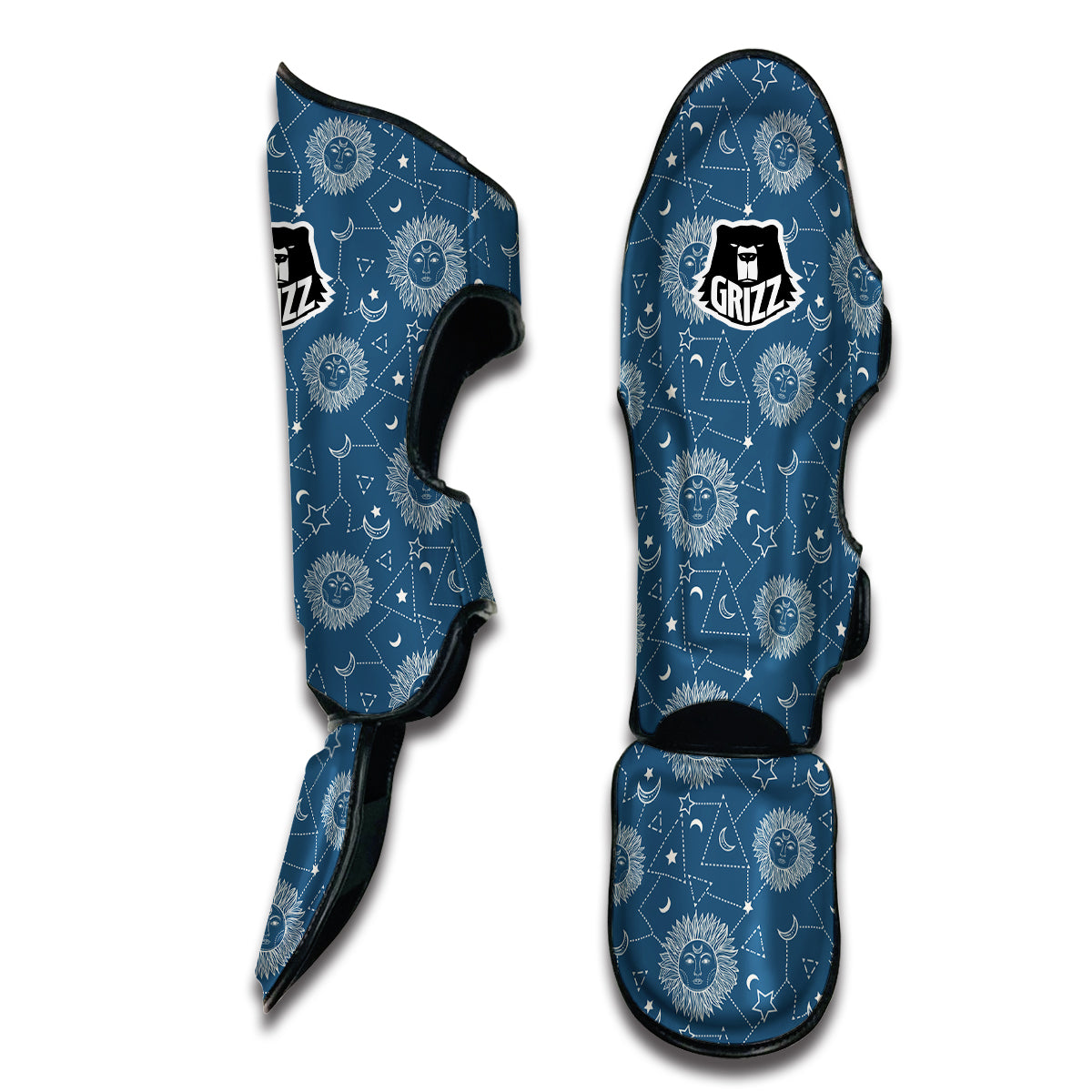 Celestial Print Pattern Muay Thai Shin Guards-grizzshop