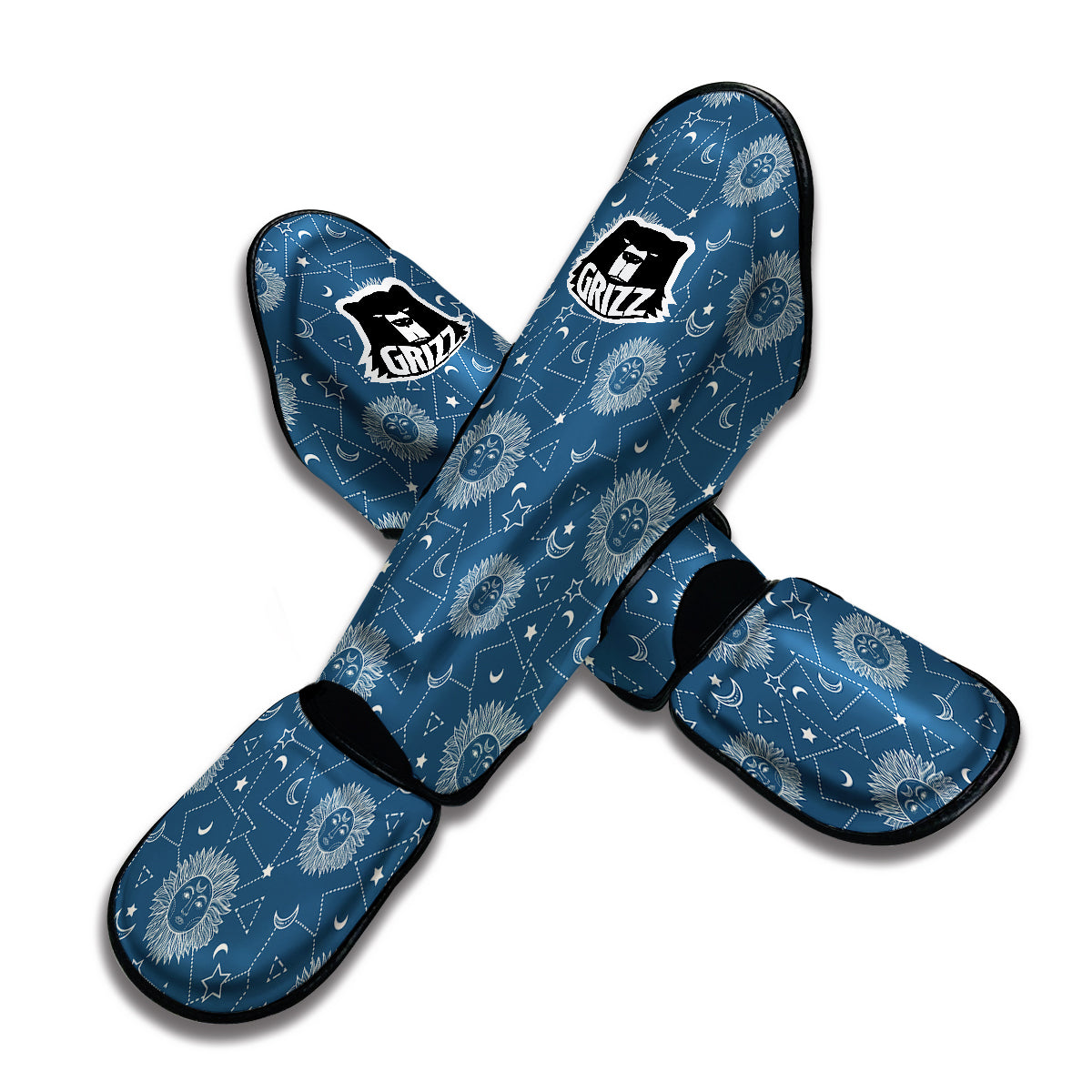 Celestial Print Pattern Muay Thai Shin Guards-grizzshop