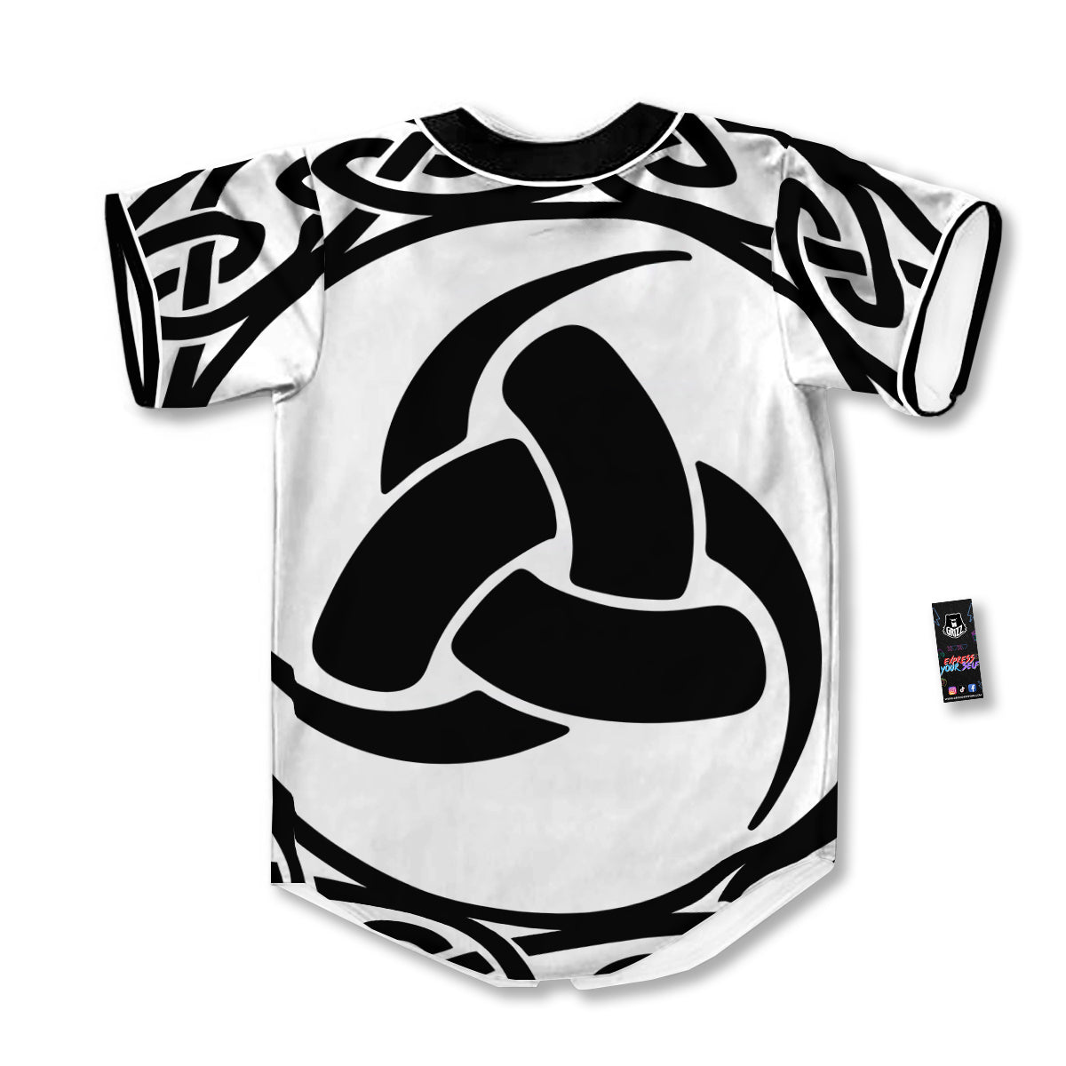 Celtic Endless Knot Symbols Print Baseball Jersey-grizzshop