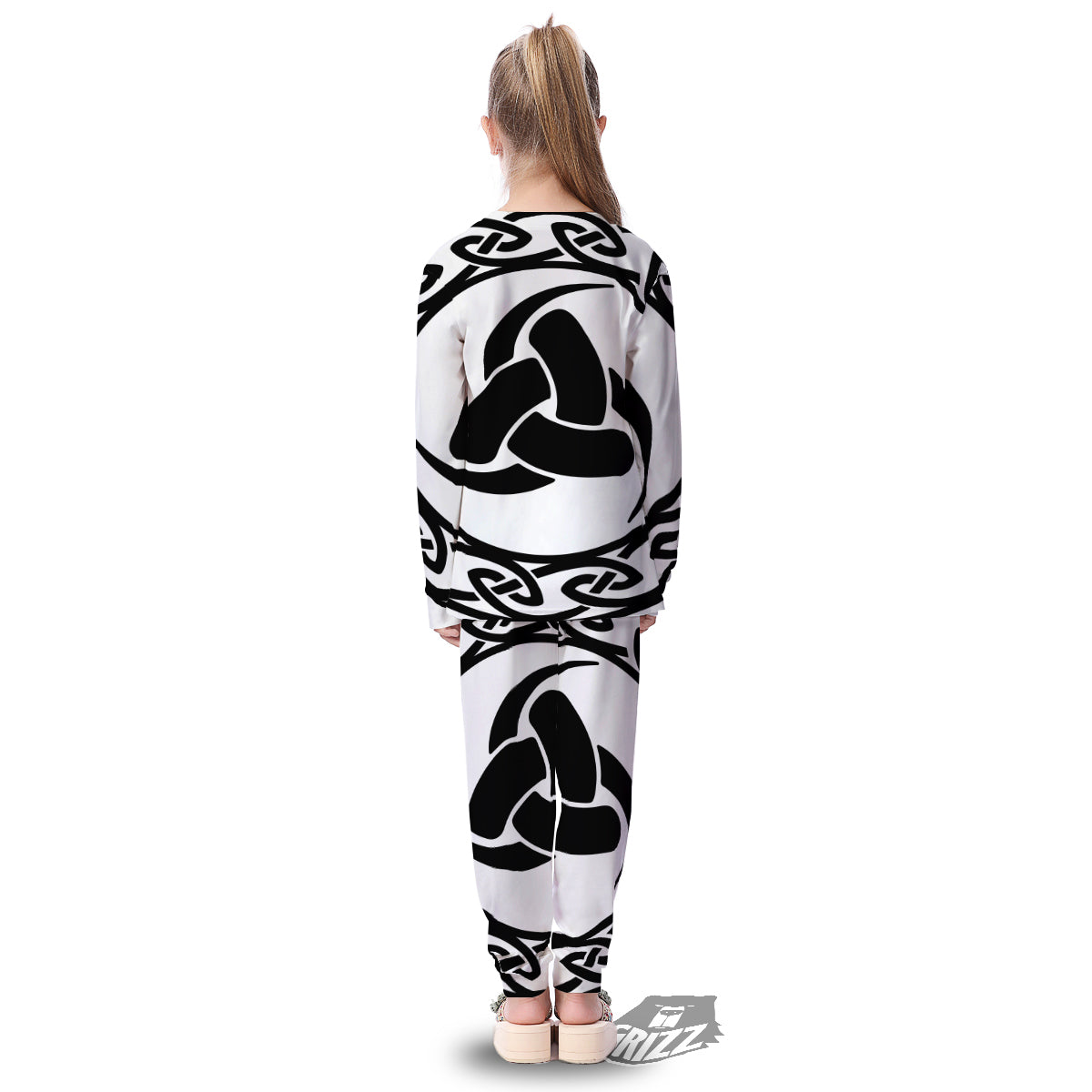 Celtic Endless Knot Symbols Print Kid's Pajamas-grizzshop