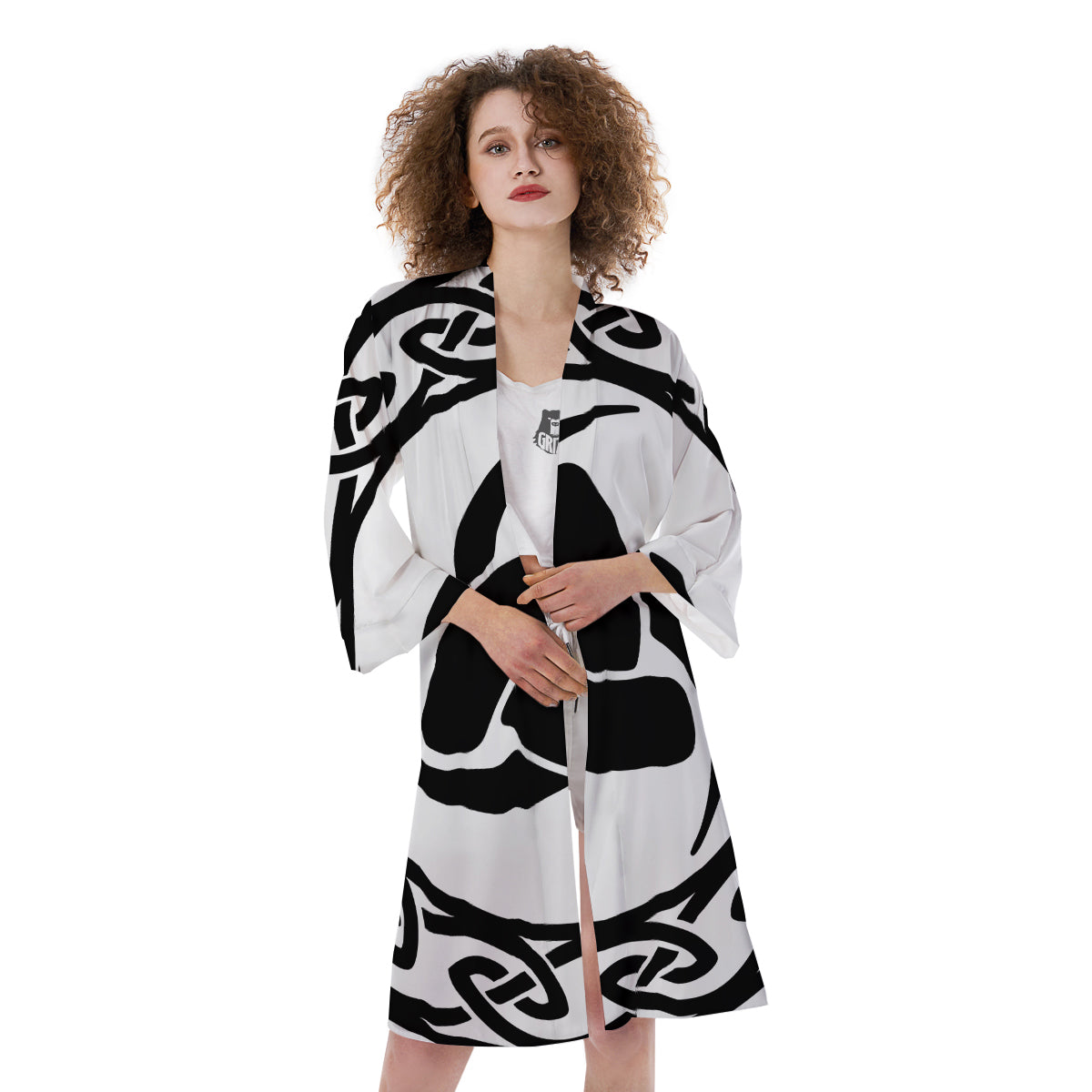 Celtic Endless Knot Symbols Print Kimono-grizzshop