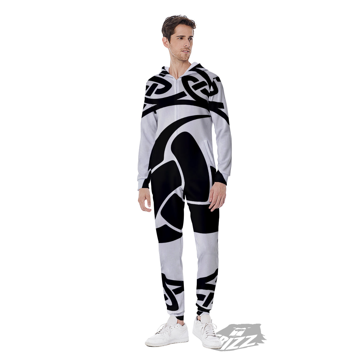 Celtic Endless Knot Symbols Print Men's Jumpsuit-grizzshop