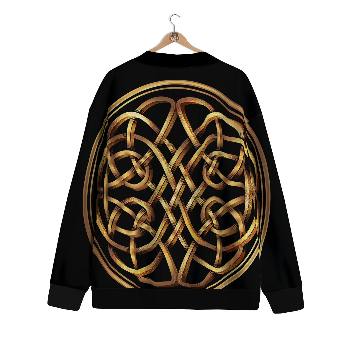 Celtic Knot Golden Print Cardigan-grizzshop