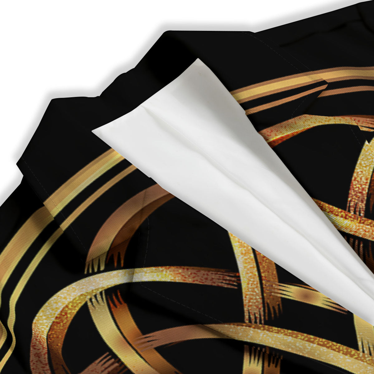 Celtic Knot Golden Print Women's Blazer-grizzshop