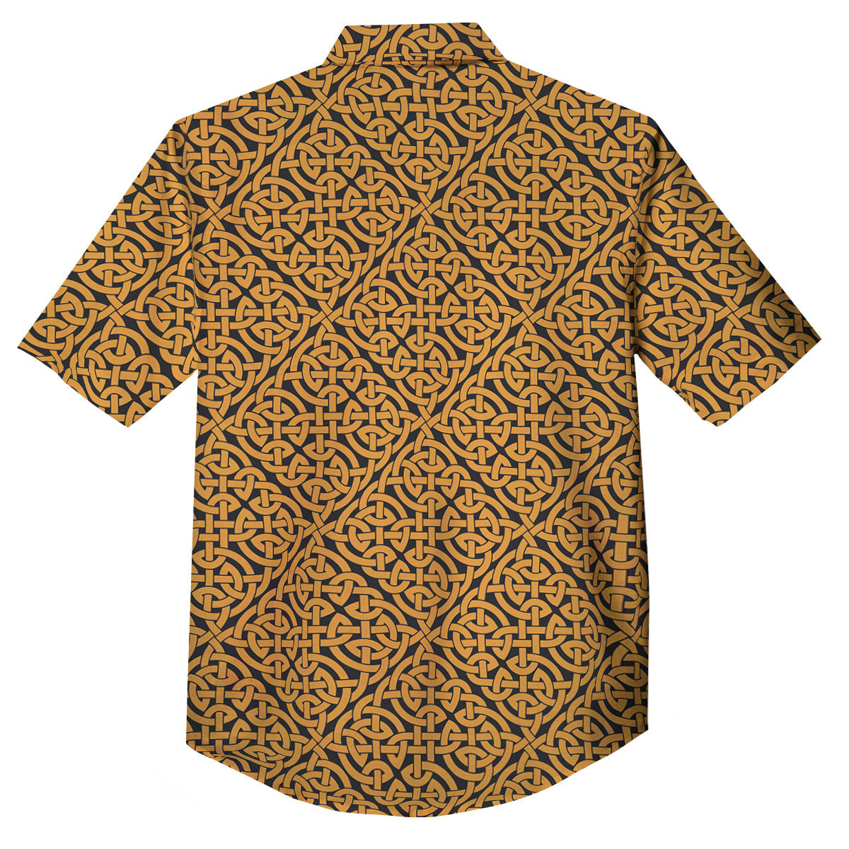 Celtic Knot Print Pattern Button Up Shirt-grizzshop