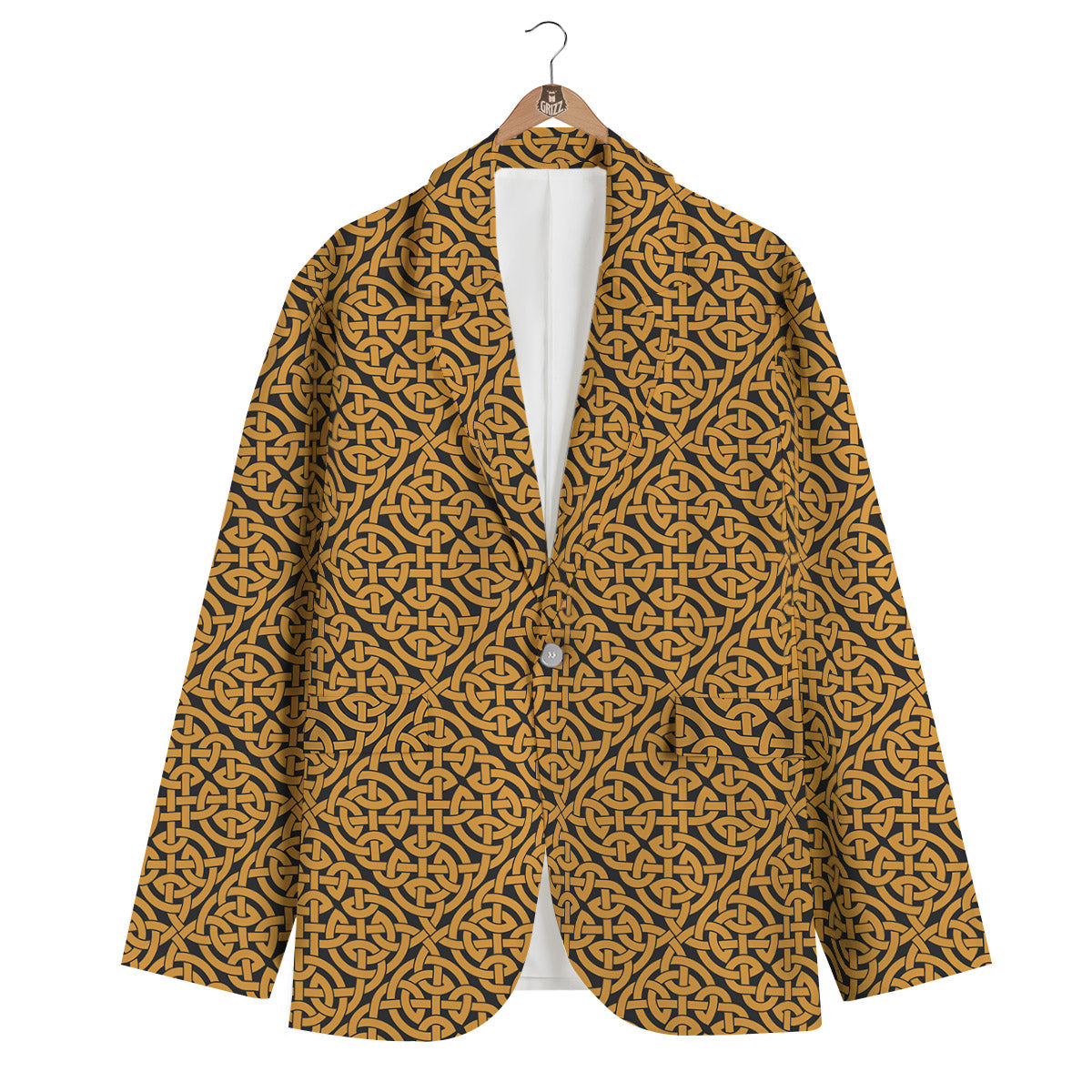 Celtic Knot Print Pattern Men's Blazer-grizzshop