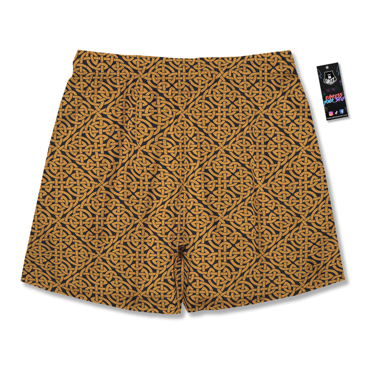 Celtic Knot Print Pattern Men's Running Shorts-grizzshop