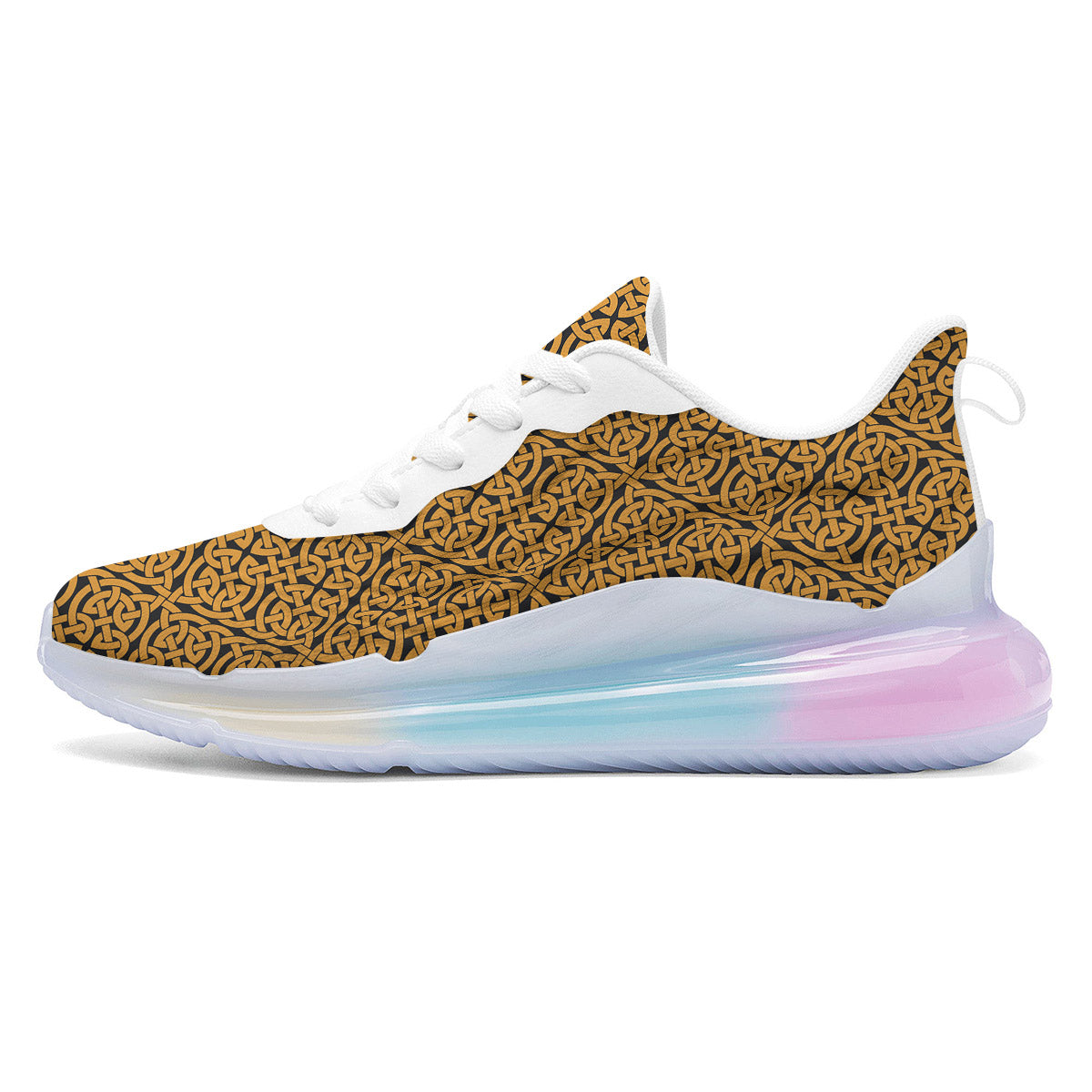 Celtic Knot Print Pattern Running Sneakers-grizzshop