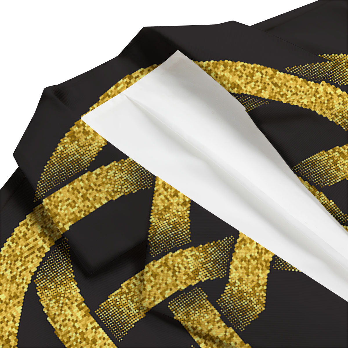 Celtic Knot Symbol Gold Circle Print Men's Blazer-grizzshop