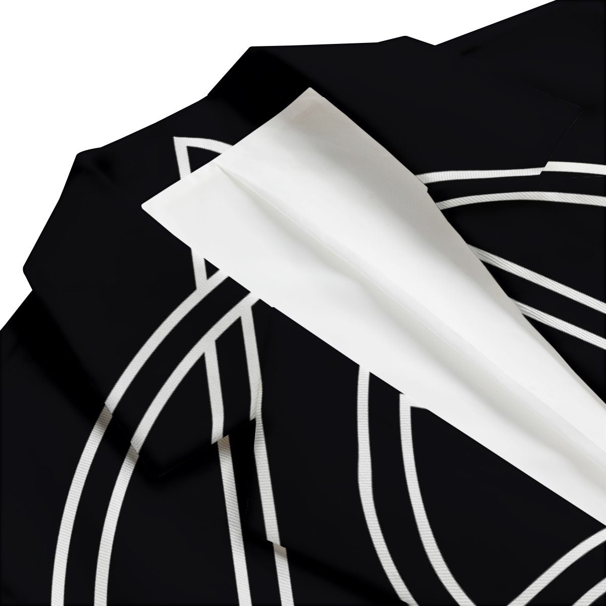Celtic Knot White And Black Print Men's Blazer-grizzshop