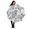 Celtic Trinity Knot White Symbol Print Umbrella-grizzshop