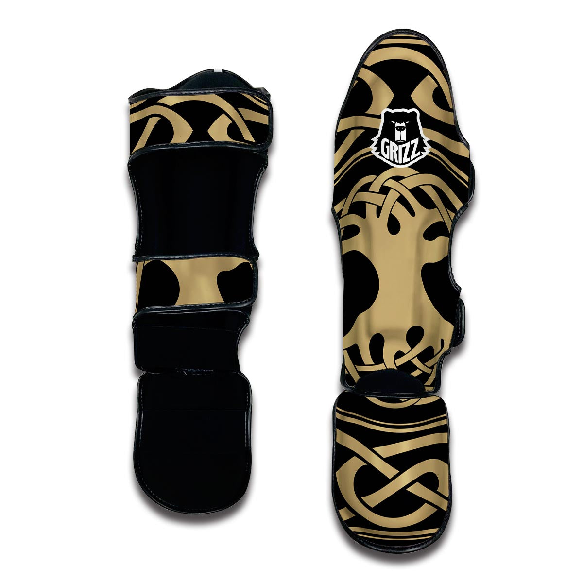 Celtic Viking Norse Muay Thai Shin Guards-grizzshop