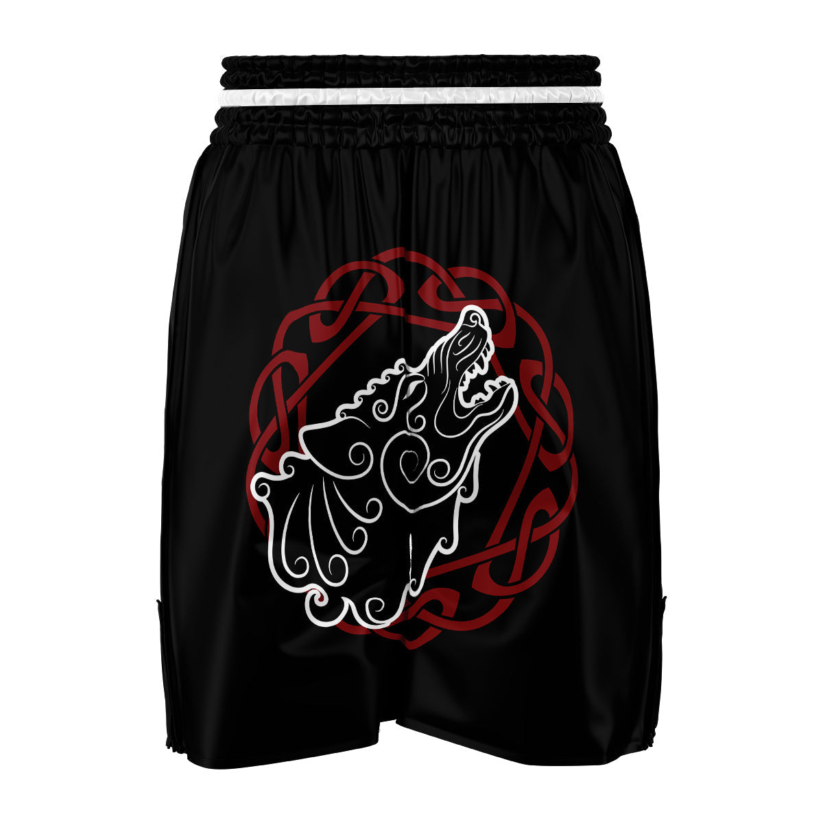 Celtic Wolf Viking Norse Boxing Shorts-grizzshop